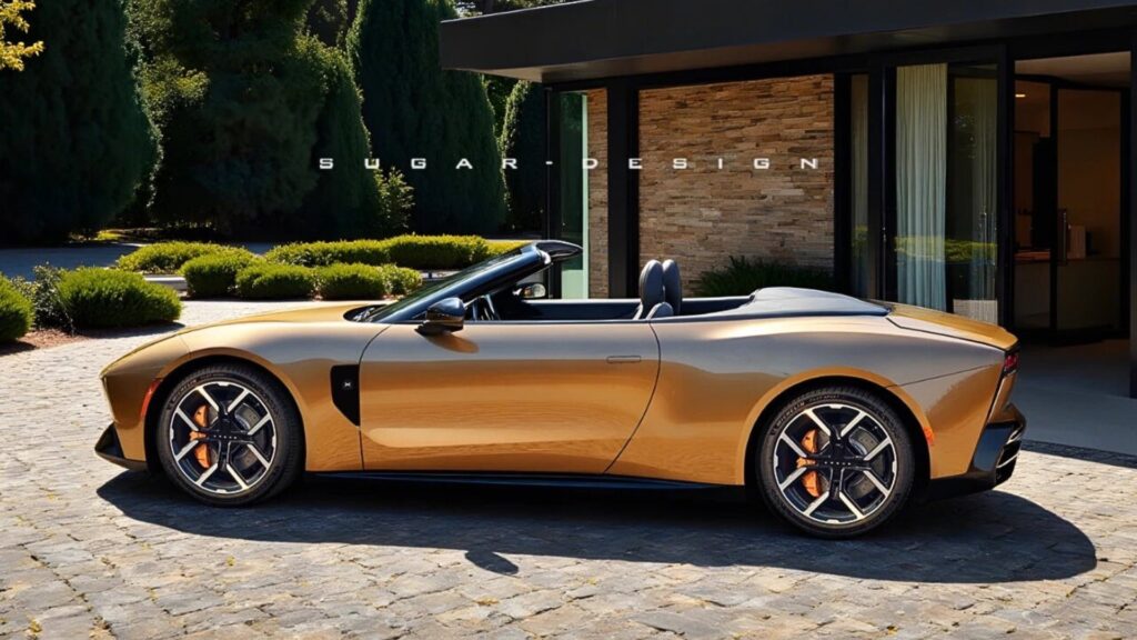 La Xpeng P7 imaginée en version cabriolet // Source : Sugar Design via Weibo La Xpeng P7 imaginée en version cabriolet // Source : Sugar Design via Weibo