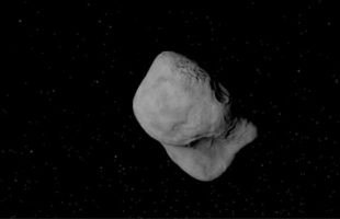 Représentation de 2024 YR4. // Source : Capture d'écran YouTube Nasa
