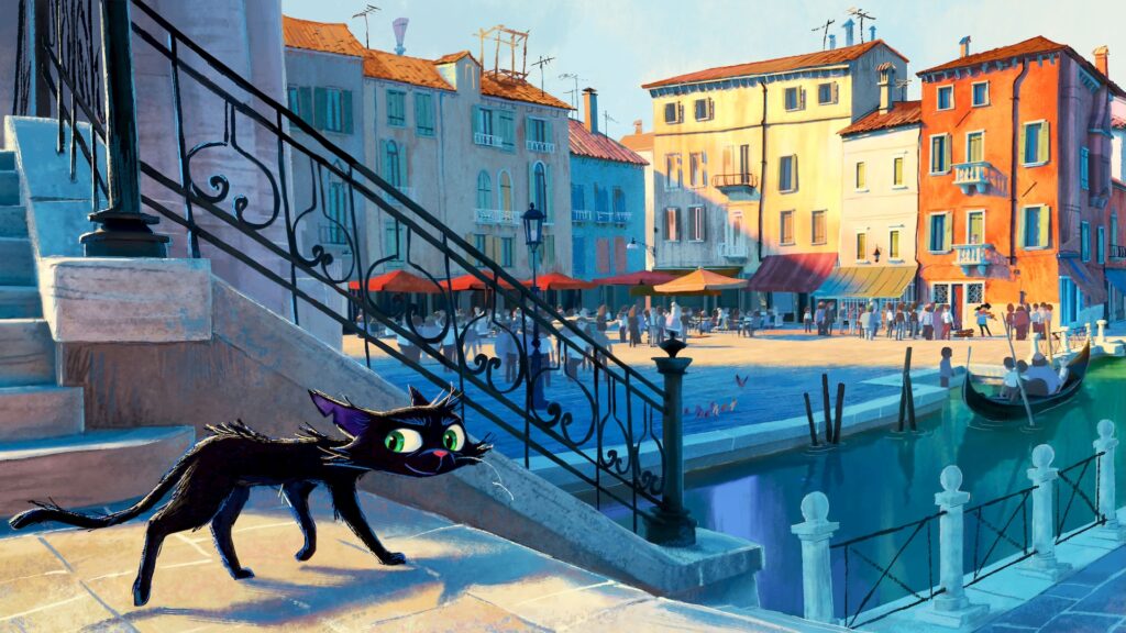 Le premier concept art de Gatto // Source : Disney/Pixar