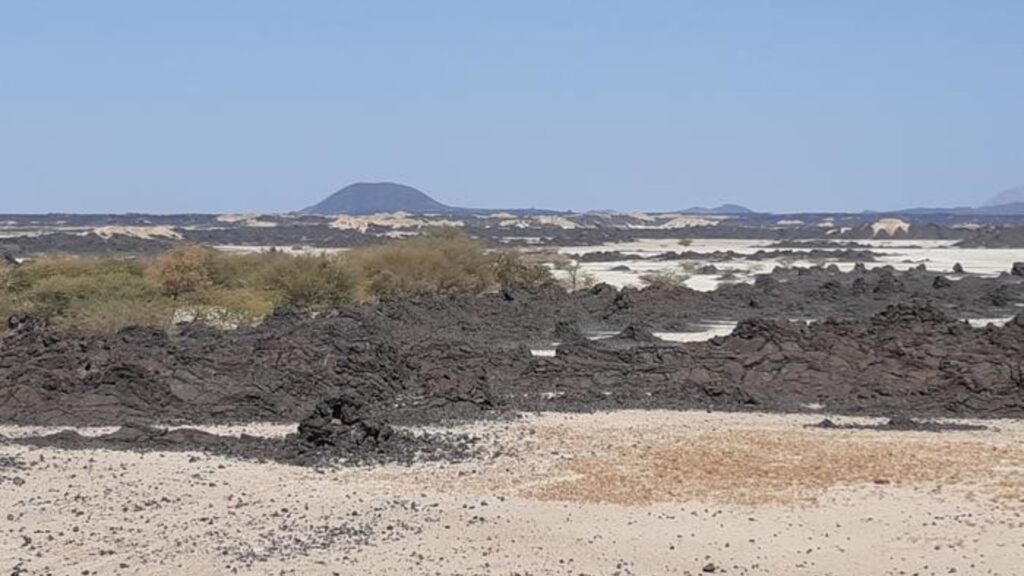 Fresh basaltic lava flow in the region of Afar, in Ethiopia. // Source: Dr Derek Keir. University of Southampton/ University of Florence pulsations similar "heartbeat" center earth