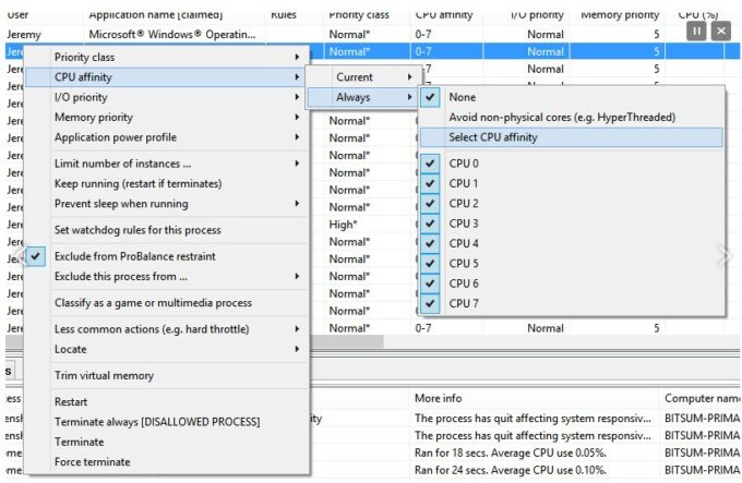Lasso Application Télécharger Process Lasso gratuitement sur Windows et Windows - Numerama