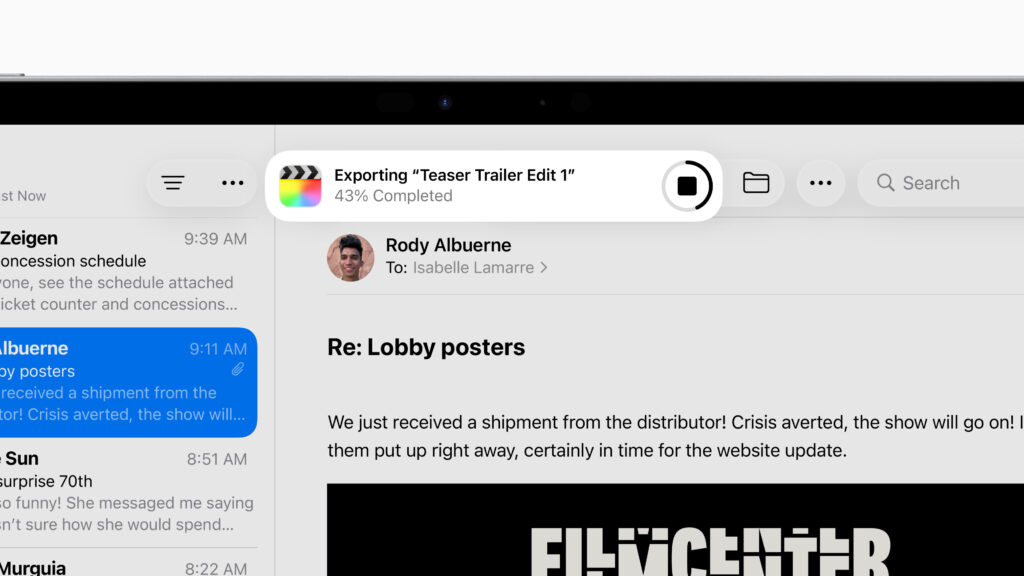 Une Live Activity sur Apple Une Live Activity sur Apple