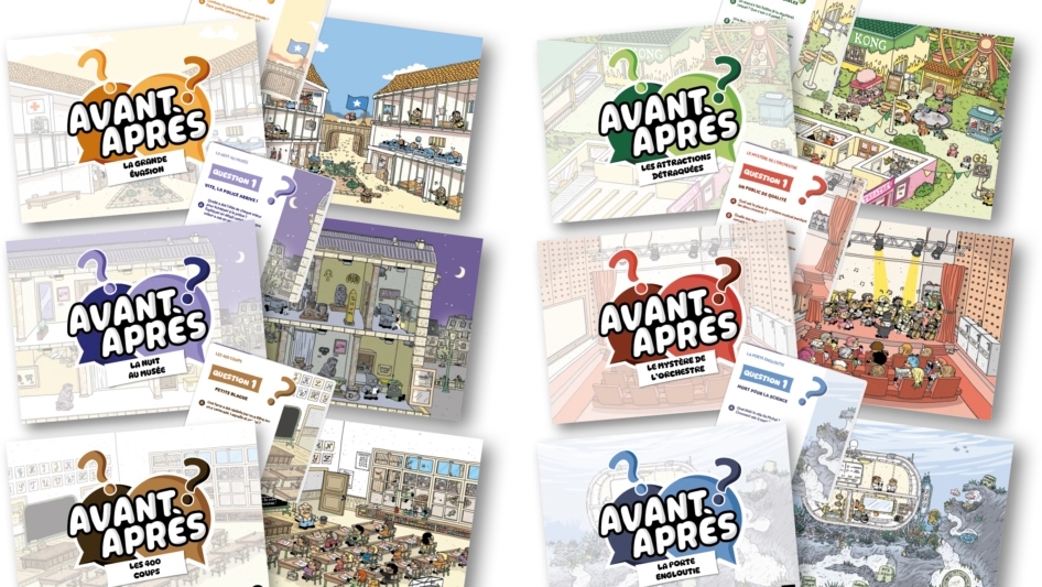 Toutes les enquêtes de la boîte. // Source : OldChap Games