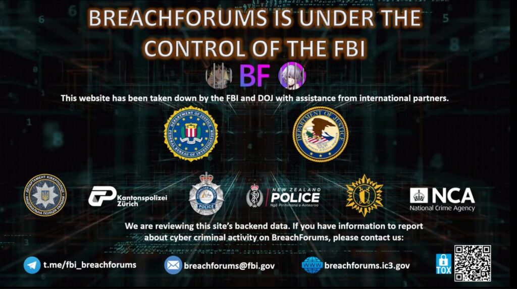 Breach Forums a été mis hors ligne à plusieurs reprises, avant de réapparaître // Source : Cyberscoop