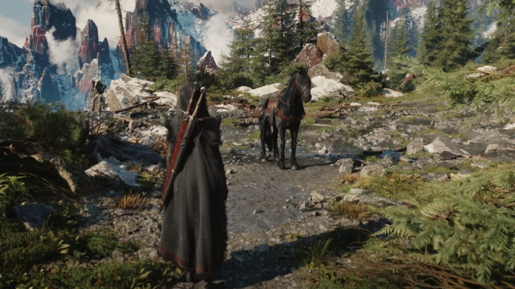 Le cheval dans The Witcher 4 // Source : Capture d'écran