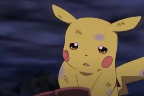 Pikachu qui pleure // Source : Capture YouTube