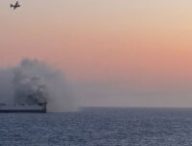 Cargo Morning Midas en feu  // Source : U.S. Coast Guard