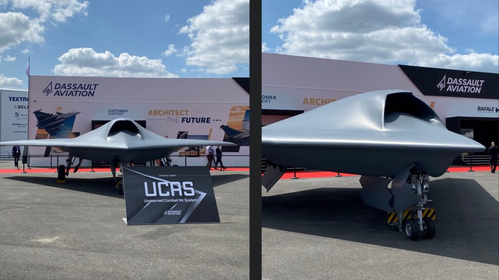 Maquette à taille réelle de l'UCAS exposée au Salon du Bourget le 16 Juin 2025 // Source : Numerama Maquette à taille réelle de l'UCAS exposée au Salon du Bourget le 16 Juin 2025 // Source : Numerama