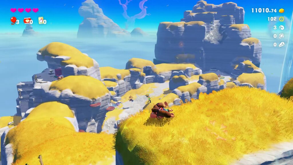 Les décors de Donkey Kong Bananza rappellent ceux de Zelda. Les décors de Donkey Kong Bananza rappellent ceux de Zelda.