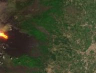 L'éruption de l'Etna vue depuis l'espace. // Source : Copernicus Sentinel data (2025), ESA (image recadrée)