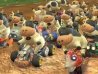 Plein de vaches dans Mario Kart World // Source : X