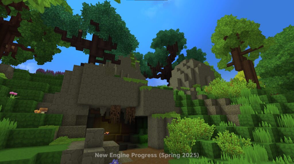 L'avancement du jeu en mars 2025 // Source : Hypixel Studios