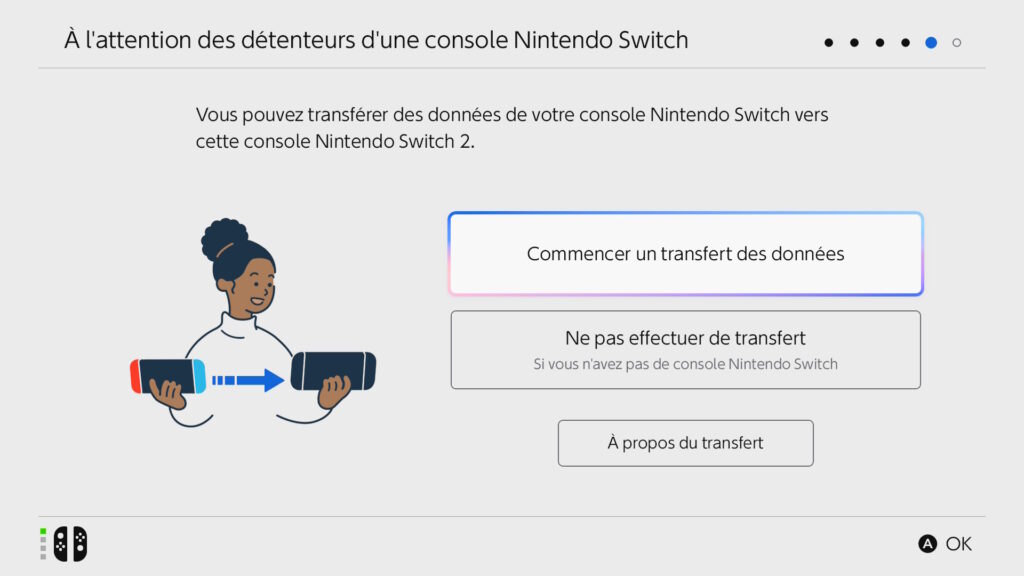 Transfert des données de la Switch vers la Switch 2 // Source : Capture Switch 2 Transfert des données de la Switch vers la Switch 2 // Source : Capture Switch 2