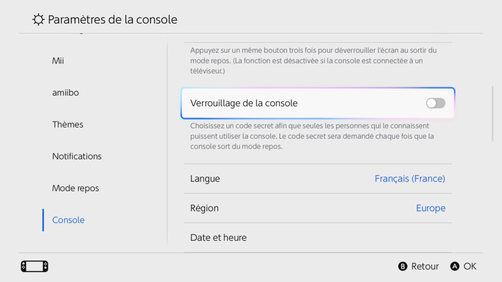 Code PIN sur la Nintendo Switch 2 // Source : Capture d'écran