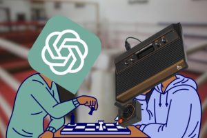 ChatGPT battu par une Atari 2600 aux échecs // Source : Montage Numerama