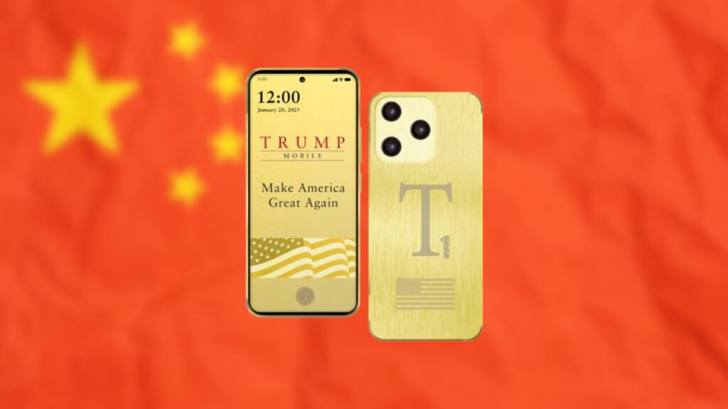 Le Trump Phone est très probablement fabriqué en Chine // Source : Montage Numerama Le Trump Phone est très probablement fabriqué en Chine // Source : Montage Numerama
