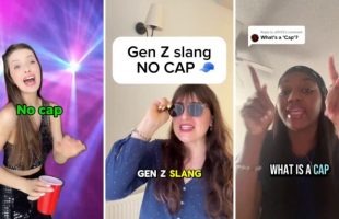 Des exemples de « cap » et « no cap » sur TikTok // Source : Montage Numerama