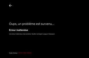 Netflix en panne. // Source : Capture
