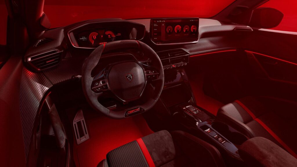 La nouvelle Peugeot E-208 GTi (2025) // Source : Peugeot La nouvelle Peugeot E-208 GTi (2025) // Source : Peugeot