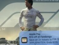 Le film F1 et la pub Apple Pay. // Source : Numerama