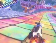 La route Arc-en-ciel de Mario Kart World. // Source : Numerama