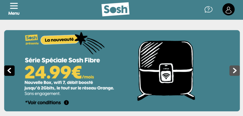 La Livebox S chez Sosh.