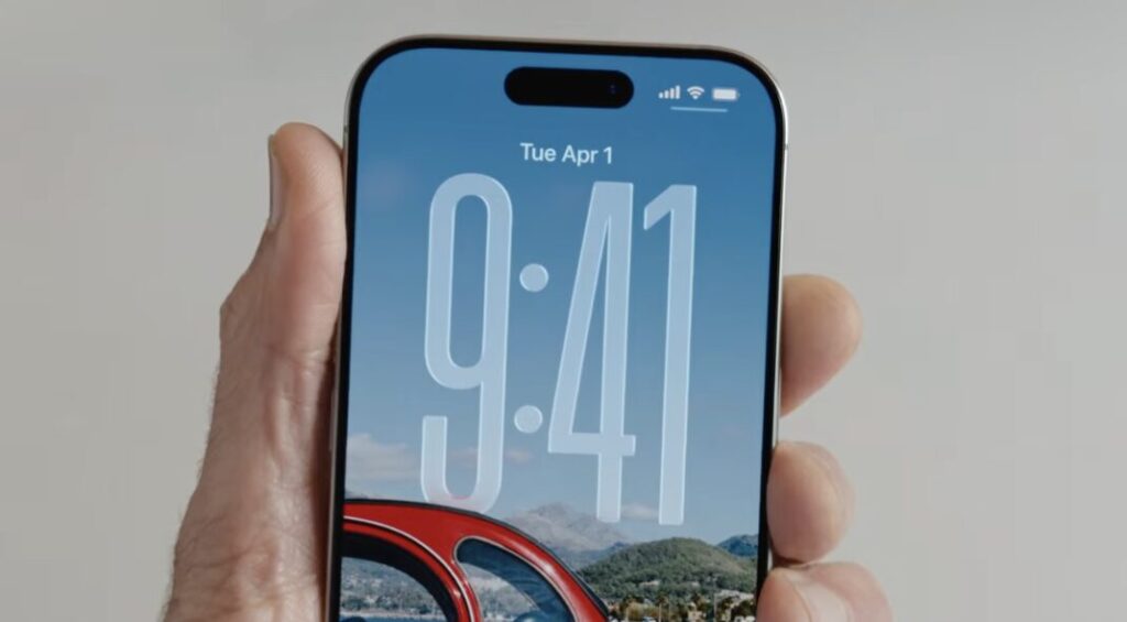 L'heure sur iOS 26. // Source : Apple L'heure sur iOS 26. // Source : Apple