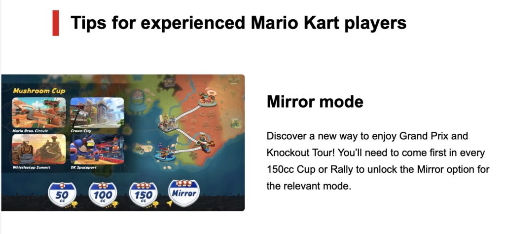 La première version de la newsletter Mario Kart World. La première version de la newsletter Mario Kart World.