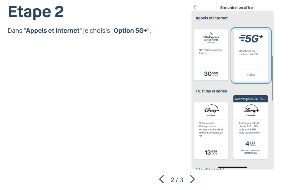 L'activation de la 5G+ dans les réglages de Bouygues. L'activation de la 5G+ dans les réglages de Bouygues.