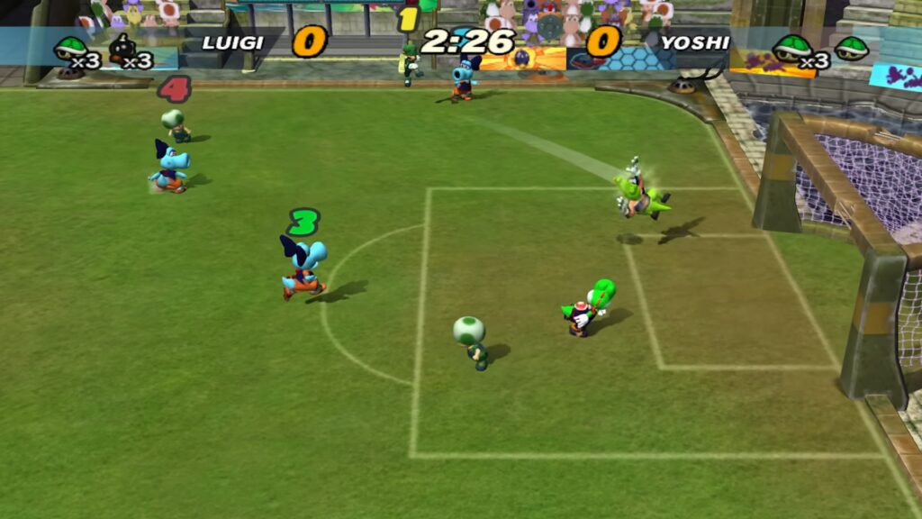 Mario Smash Football propose des parties énergiques // Source : Nintendo Mario Smash Football propose des parties énergiques // Source : Nintendo