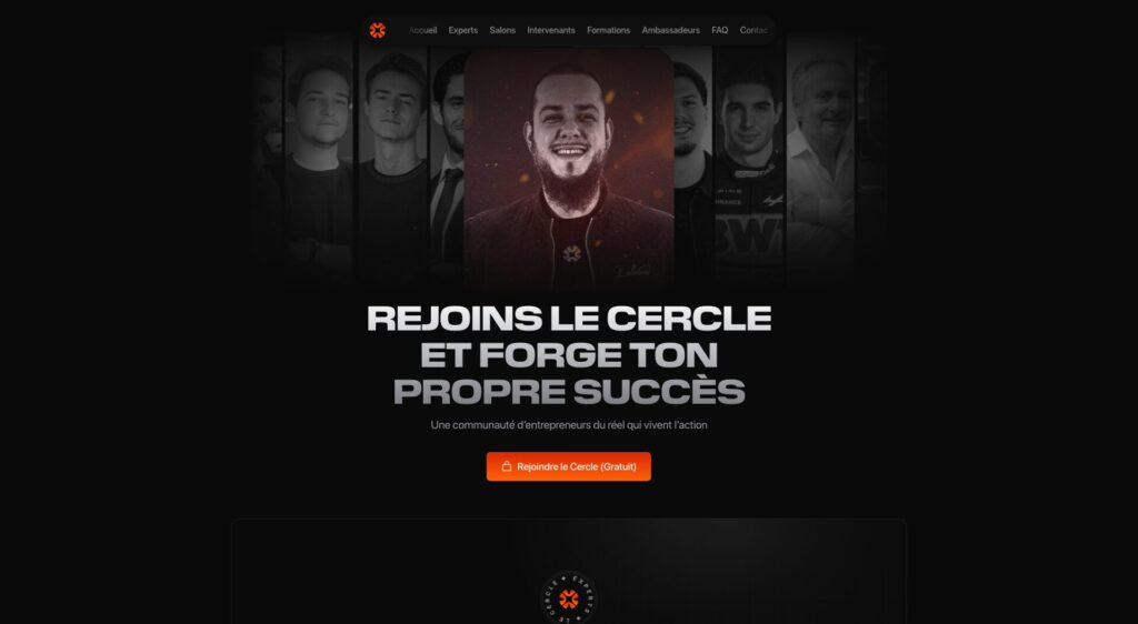 Le site Internet de la communauté Le Cercle // Source : Capture Numerama