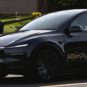 Le Tesla Model Y en version Robotaxi au Texas // Source : Adan Guajardo via X