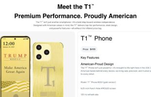 Le site de Trump Mobile ne revendique plus de fabrication américaine // Source : Capture Numerama