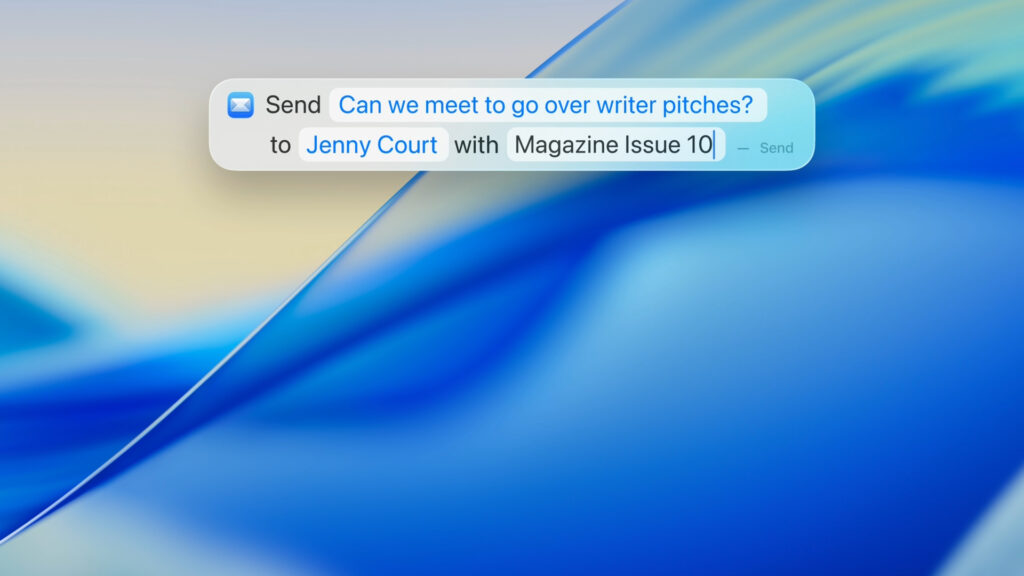 Le nouveau Spotlight de macOS Tahoe peut effectuer des actions avec un mot-clé. Une éventuelle intégration de Perplexity lui permettrait de faire beaucoup plus de choses, en langage naturel. Le nouveau Spotlight de macOS Tahoe peut effectuer des actions avec un mot-clé. Une éventuelle intégration de Perplexity lui permettrait de faire beaucoup plus de choses, en langage naturel.