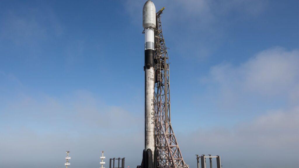 30 minute avant le décollage de Falcon 9 // Source : Compte X -Space X