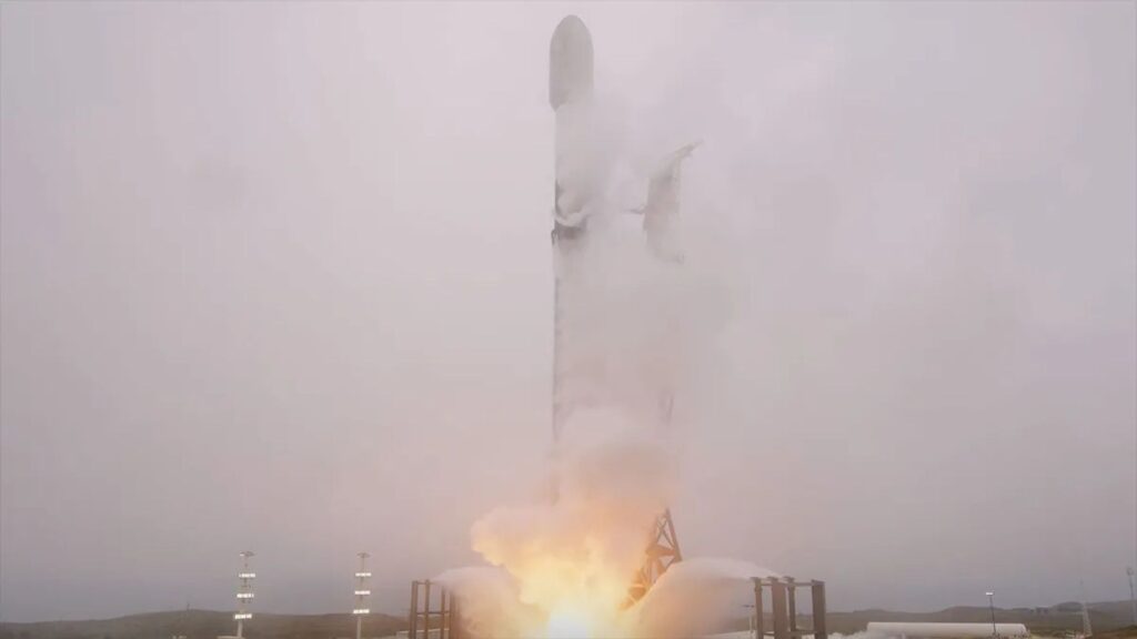 Décollage de la fusée Falcon 9  // Source : Space X-Compte X
