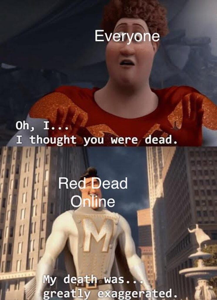 Mème Red Dead Online // Source : Reddit