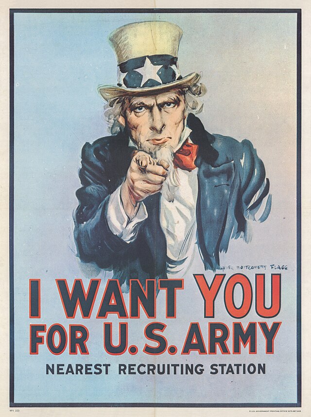30b_Sammlung_Eybl_USA_James_Montgomery_Flagg_(1877-1960)_I_want_you_for_U.S._Army._1917._101_x_76_cm._(Coll..Nr._3116) 30b_Sammlung_Eybl_USA_James_Montgomery_Flagg_(1877-1960)_I_want_you_for_U.S._Army._1917._101_x_76_cm._(Coll..Nr._3116)