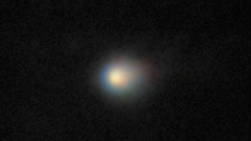 La comète interstellaire, vue par l'observatoire Gemini. // Source : International Gemini Observatory/NOIRLab/NSF/AURA/K. Meech (IfA/U. Hawaii) Image Processing: Jen Miller & Mahdi Zamani (NSF NOIRLab) La comète interstellaire, vue par l'observatoire Gemini. // Source : International Gemini Observatory/NOIRLab/NSF/AURA/K. Meech (IfA/U. Hawaii) Image Processing: Jen Miller & Mahdi Zamani (NSF NOIRLab)