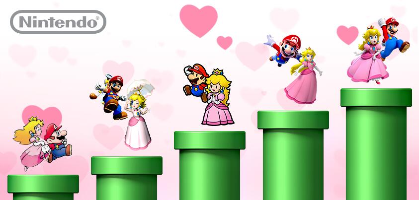 Peach et Mario le jour de la Saint-Valentin // Source : Nintendo of America Peach et Mario le jour de la Saint-Valentin // Source : Nintendo of America