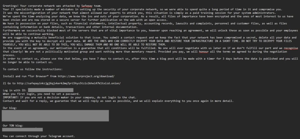 Note de rançon affichée sur les ordinateurs d'Ingram Micro // Source : Bleeping Computer Note de rançon affichée sur les ordinateurs d'Ingram Micro // Source : Bleeping Computer