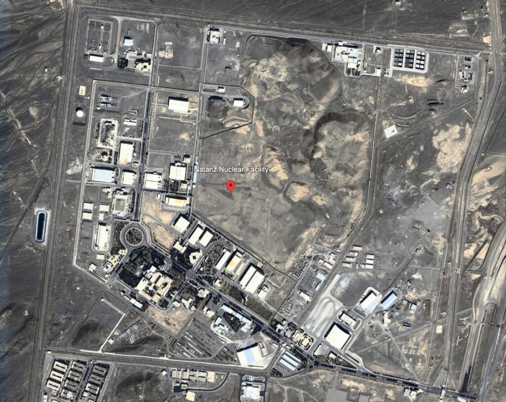 Site de l'installation nucléaire de Natanz en Iran // Source : Google Earth