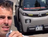 Un créateur de contenu sest lancé le défi de rallier Nice à Vannes en Citroën Ami // Source : xavier_csn via Instagram