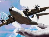 Airbus prépare l’A400M à devenir le « vaisseau mère » des drones de combat // Source : Montage Numerama