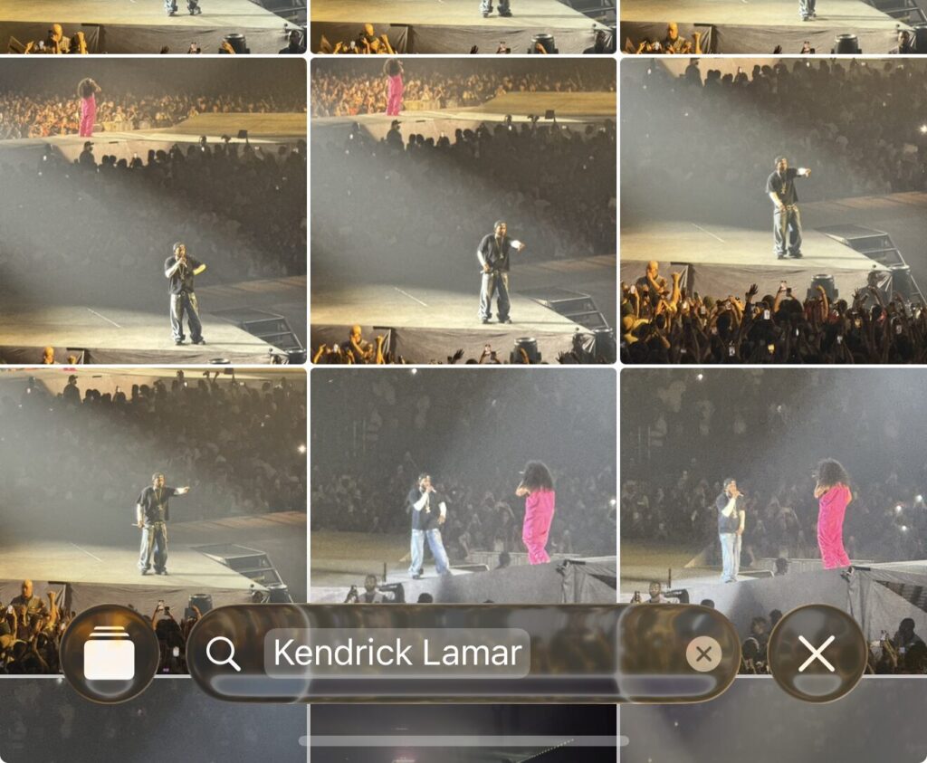 Apple Photos sait reconnaitre précisément un concert. Apple Photos sait reconnaitre précisément un concert.