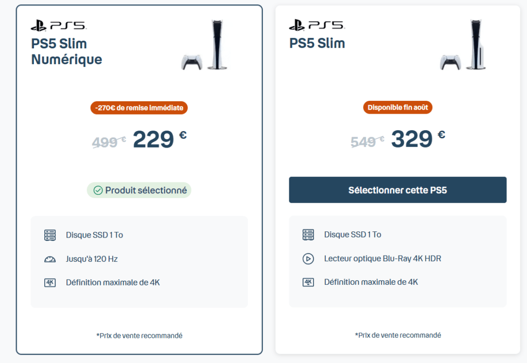 Les offres PS5 chez Bouygues télecom