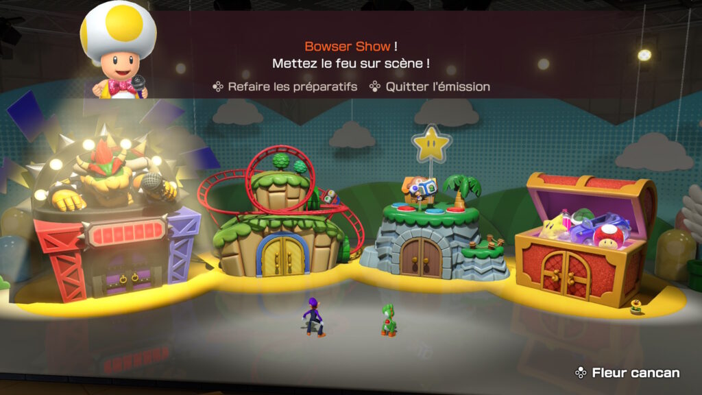 Jamboree TV prend la forme d'un jeu indépendant avec 4 sélections possibles.