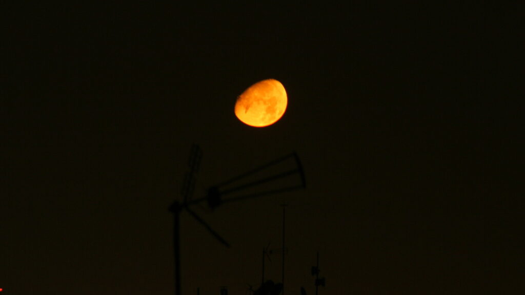 Le V est visible en bas à gauche du disque lunaire. // Source : Raphaël Aupy/IPACO. Le V est visible en bas à gauche du disque lunaire. // Source : Raphaël Aupy/IPACO.