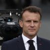 Emmanuel Macron avec une caméra Blackmagic pour APple Vision Pro. // Source : Immersive Flashback