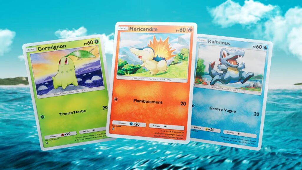 Les starters de Johto seront disponibles dans Sagesse entre Ciel et Mer // Source : The Pokémon Company